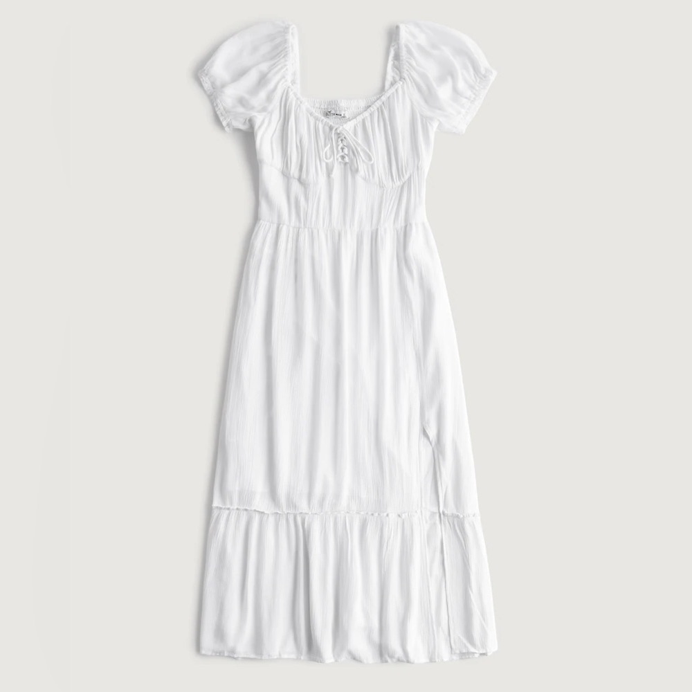 Hollister On-or-Off Shoulder Ruched Midi Dress Size Small